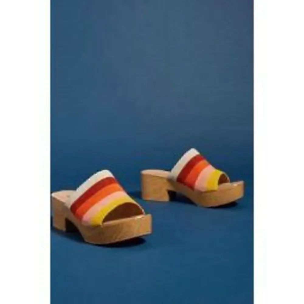 NWOB Anthropologie Matiko Wooden Mules